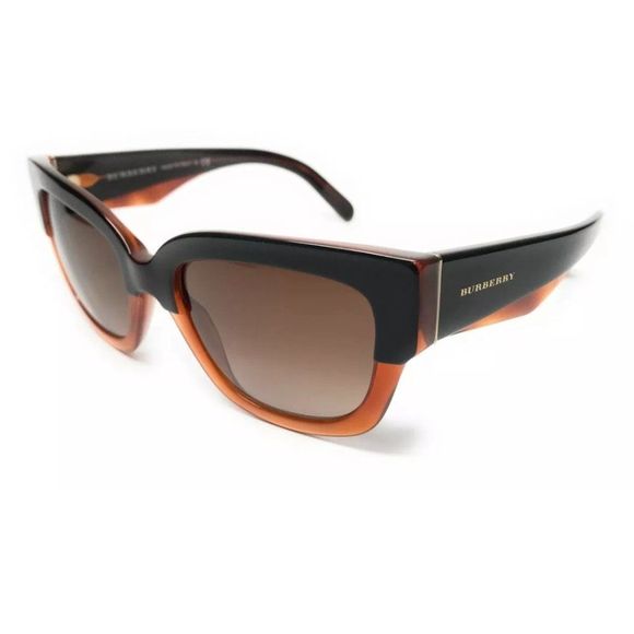 Burberry Women\'s Black and Amber Sunglasses!